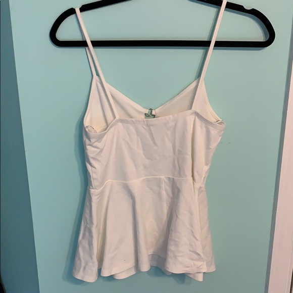 white cutout tank⚡️3/$15 or 5/$25⚡️ - Picture 2 of 2
